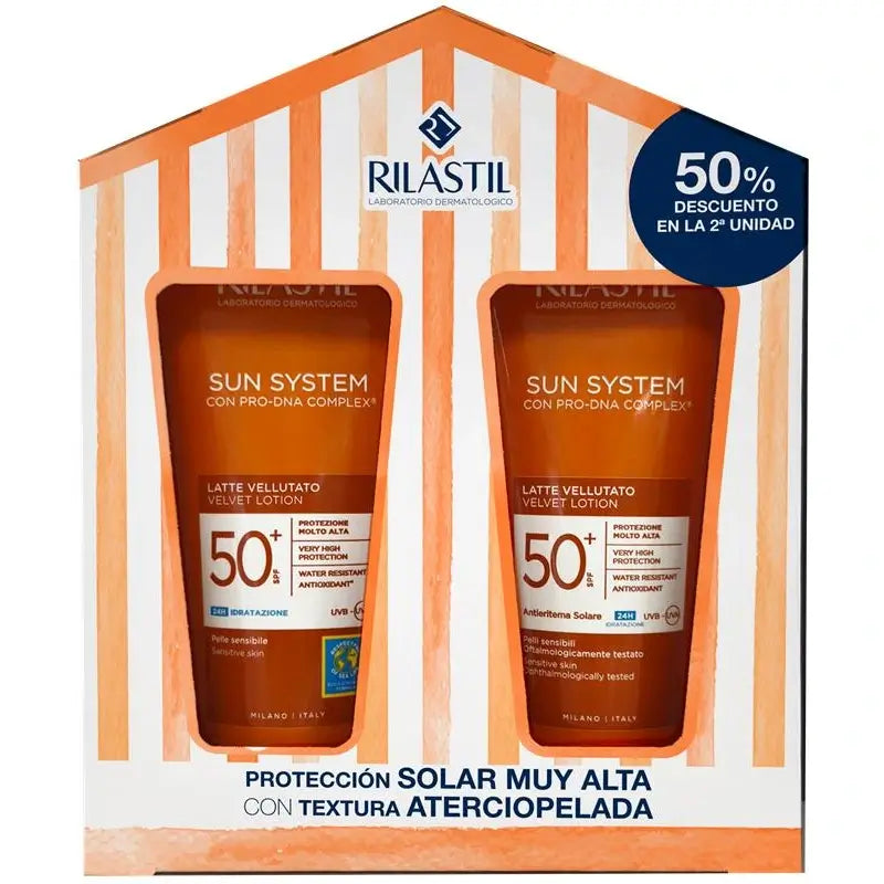 Rilastil Sun System 50 Latte Velluto , 2 x 200 ml