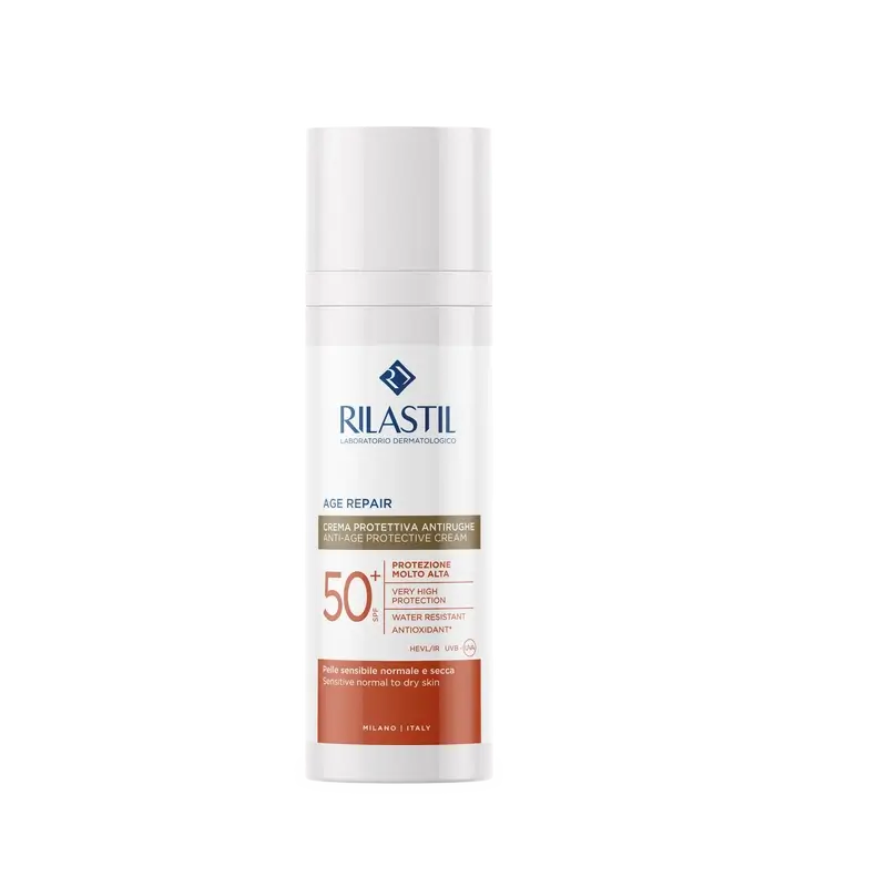 Rilastil Sun System Age Repair Fotoprotettore Anti-Età Spf50+, 50 ml