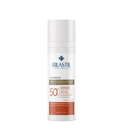 Rilastil Sun System Age Repair Fotoprotettore Anti-Età Spf50+, 50 ml
