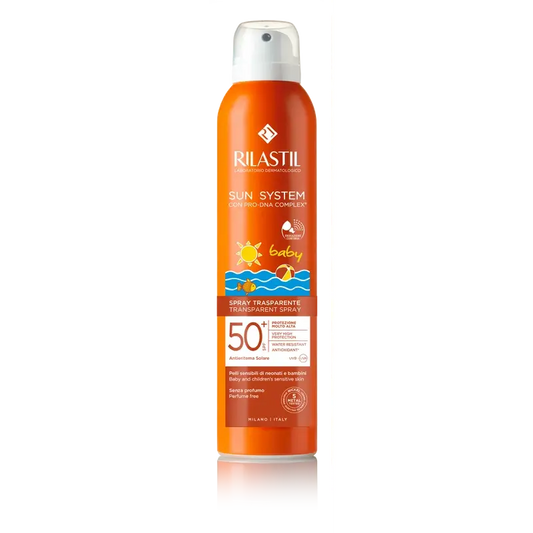 Rilastil Sun System SPF 50+ Baby Spray trasparente, 200 ml
