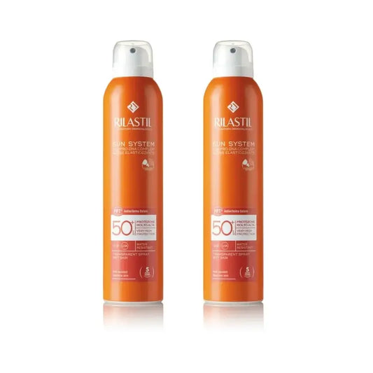 Rilastil Sun System Spf 50+ Spray trasparente, 2X200 Ml