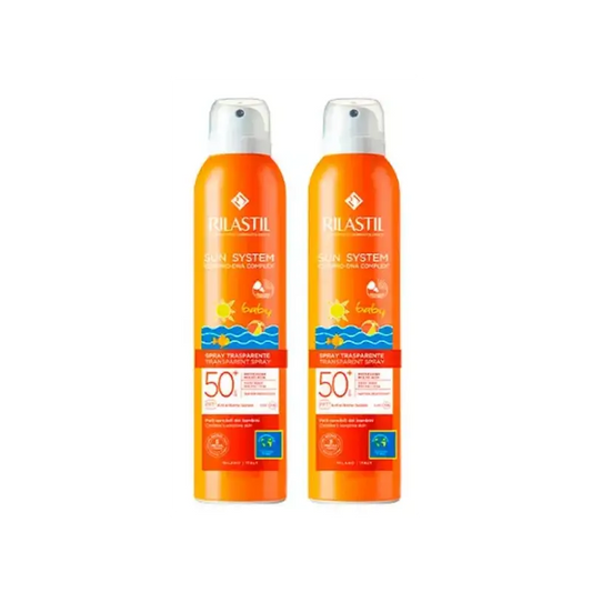 Rilastil Sun System Baby Spray Trasparente 50+ , 2 x 200 ml