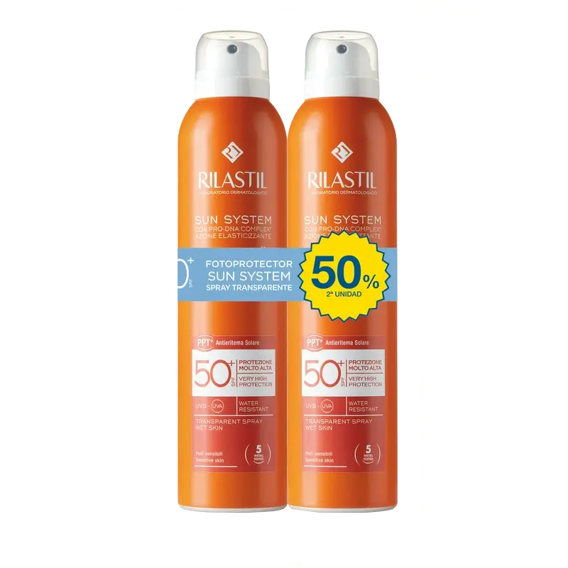 Rilastil Sun System Spray trasparente 50+ , 2 x 200 ml