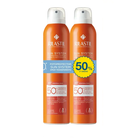 Rilastil Sun System Spray trasparente 50+ , 2 x 200 ml