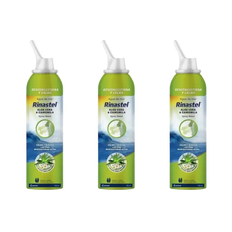 Rinastel Aloe V Camomilla Spray Nasale, 3X125 Ml