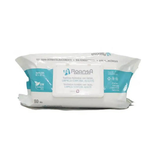 Roansa Personal Hygiene Wipes For Adults 80 units
