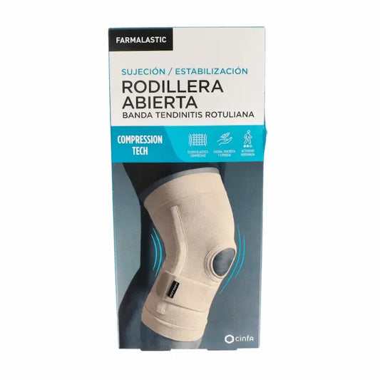 Ginocchiera rotulea con fascia infrapatellare, misura grande Beige