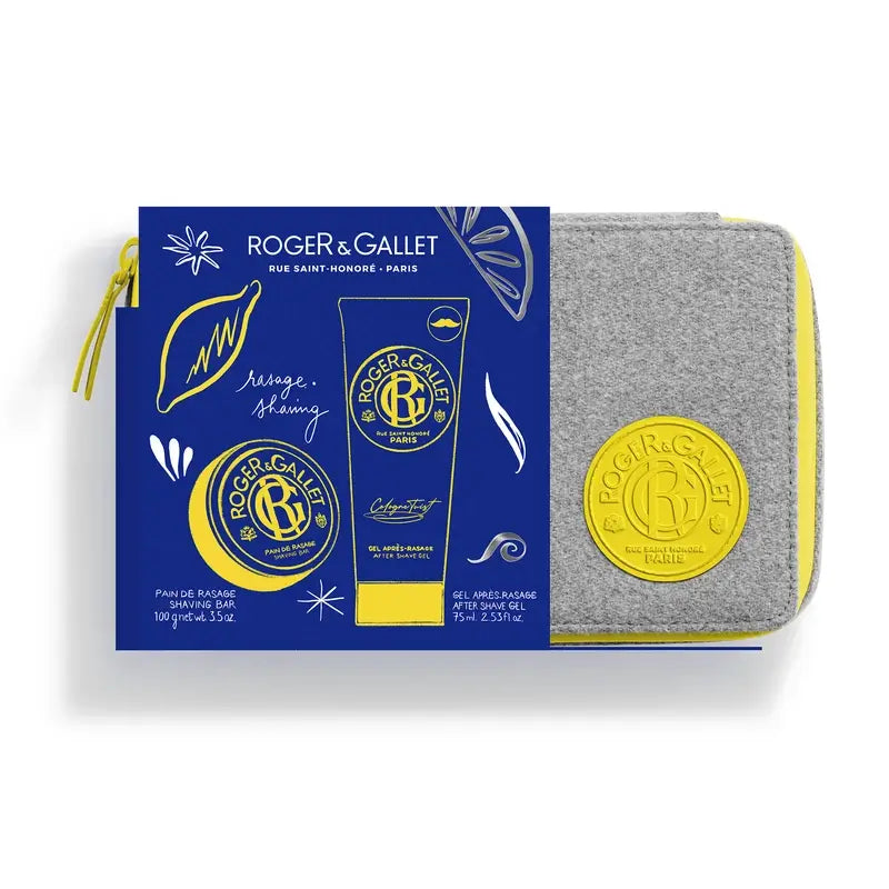 Set da toilette Roger & Gallet Cologne Twist, Stick da barba + Gel dopobarba, 175 ml