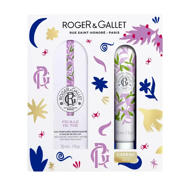 Roger & Gallet Feuille De Thé Acqua Profumata + Crema Mani Benessere Chest, 60 ml