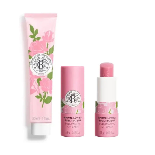 Roger & Gallet Crema per le mani e balsamo per le labbra alla rosa