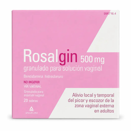 Rosalgin 500 mg Soluzione vaginale 20 bustine Granuli
