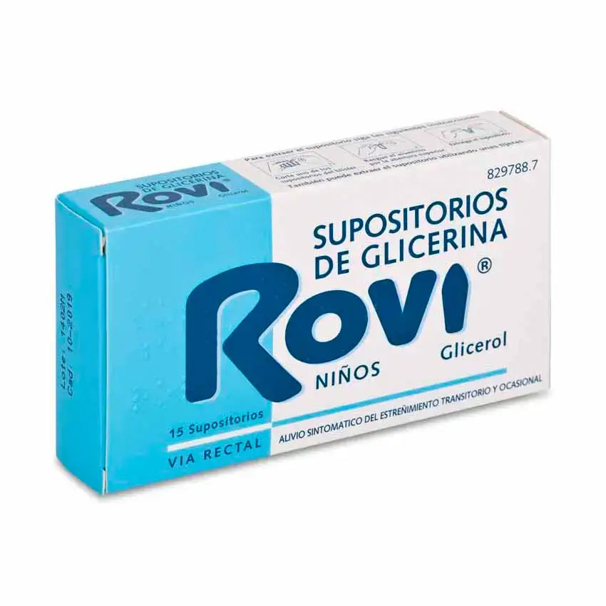 Rovi Supposte di glicerina Bambini 1,375 G, 12 supposte