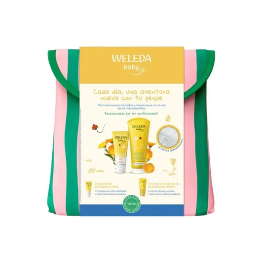 Linea Baby Calendula con beauty case per l'estate