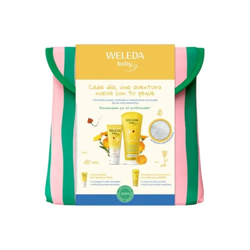 Linea Baby Calendula con beauty case per l'estate