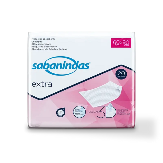 Sabanindas Tampone Extra Assorbente Maxi 60 X 90 Cm. , 20 pz.