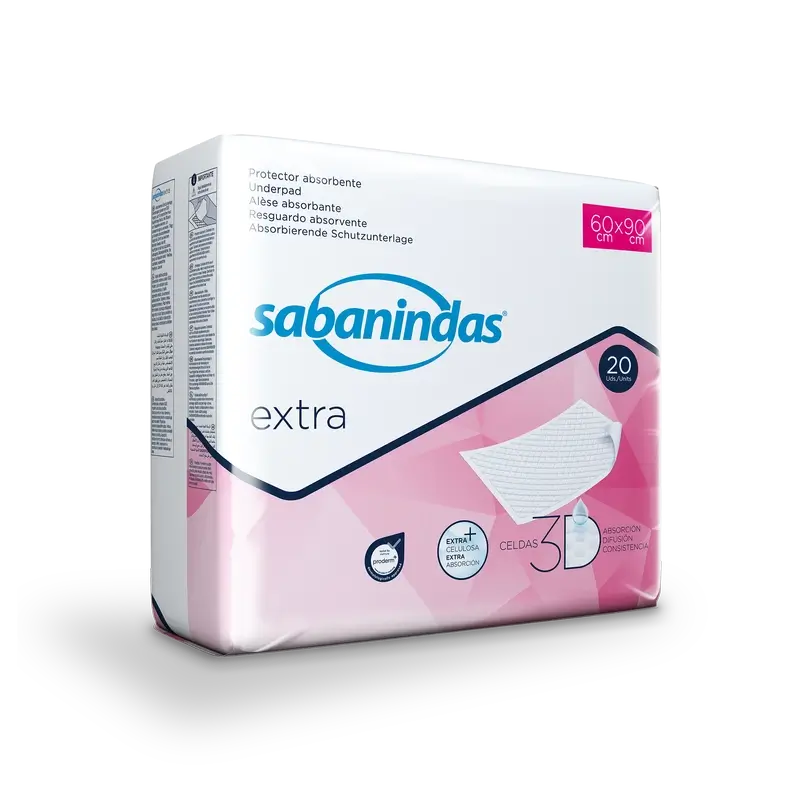 Sabanindas Tampone Extra Assorbente Maxi 60 X 90 Cm. , 20 pz.