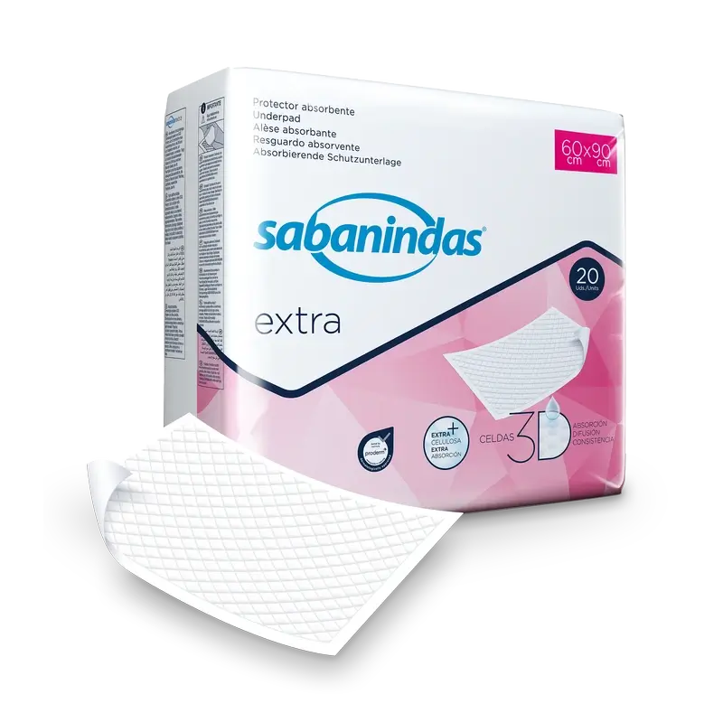 Sabanindas Tampone Extra Assorbente Maxi 60 X 90 Cm. , 20 pz.