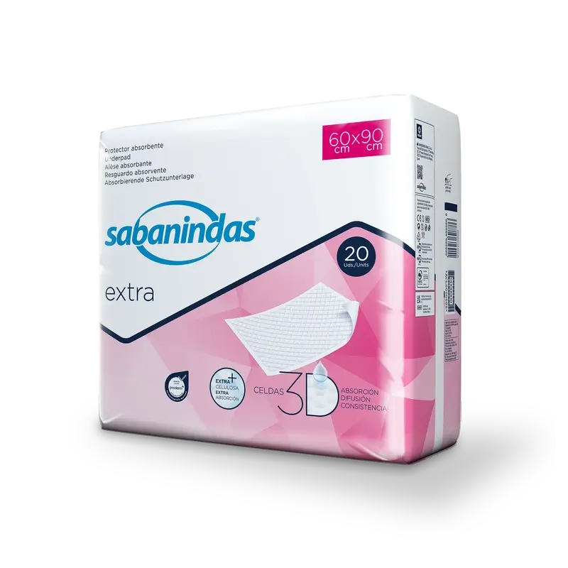 Sabanindas Tampone Extra Assorbente Maxi 60 X 90 Cm. , 20 pz.