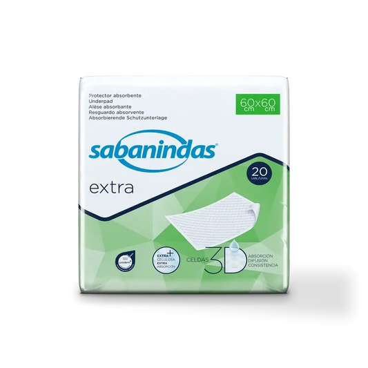 Sabanindas Extra Medium Pad assorbente 60 X 60 Cm. , 20 pz.