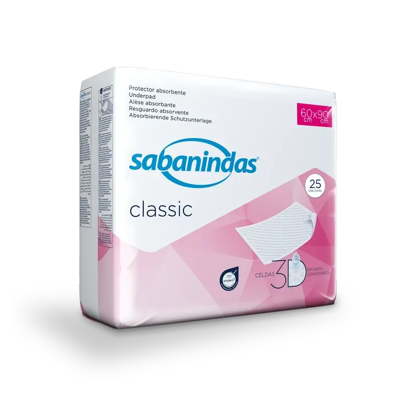 Sabanindas assorbente normale 60 x 90 cm 25 unità