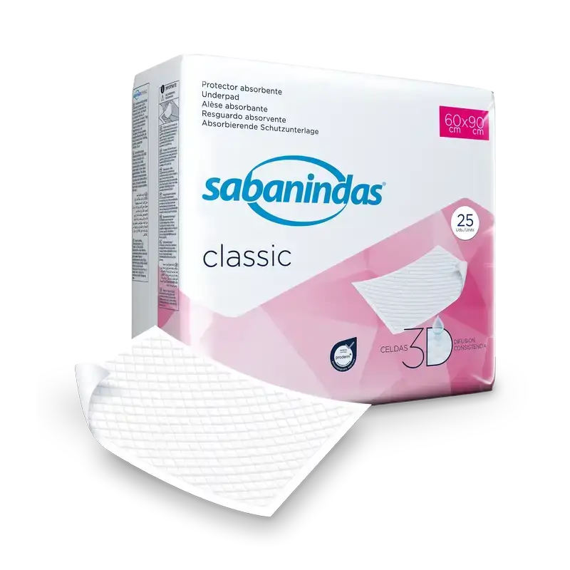 Sabanindas assorbente normale 60 x 90 cm 25 unità