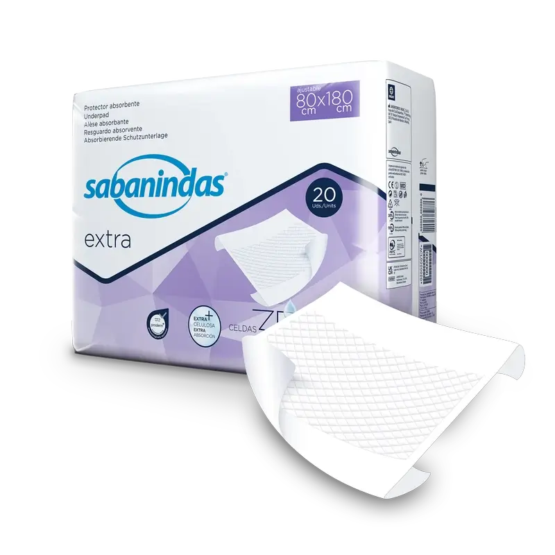 Sabanindas Tampone assorbente extra regolabile 80 X 180 Cm. , 20 pz.