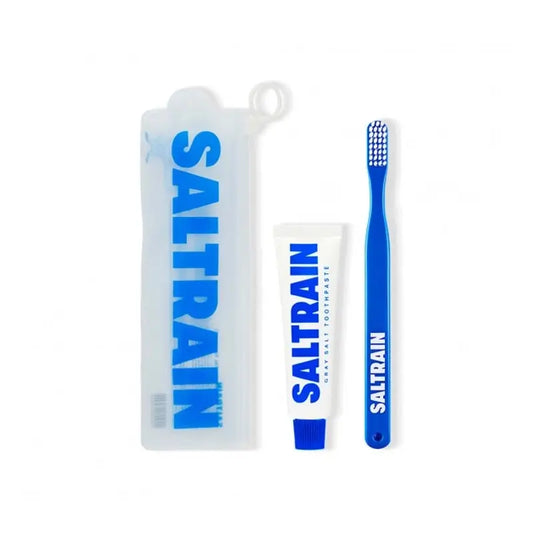 Kit da viaggio Saltrain Sale grigio blu e pennello