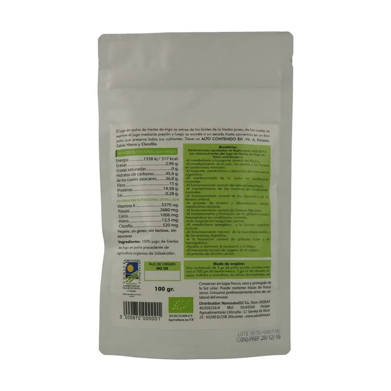 Salud Viva Succo di gramigna Eco , 100 g