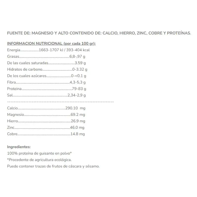 Salud Viva Proteine del pisello 80% 250Gr Bio Sg S/A Vegan