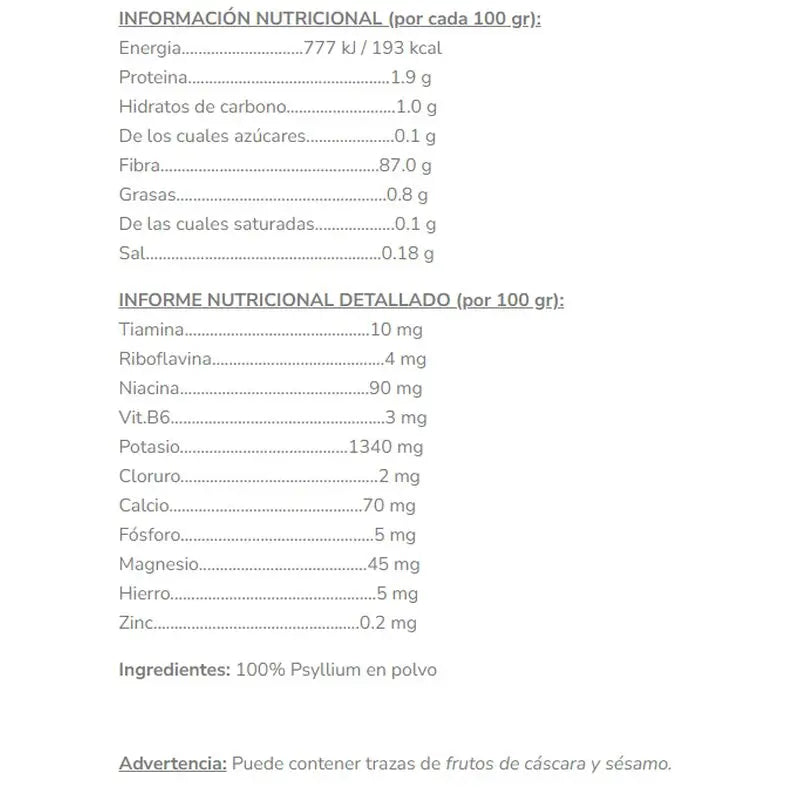 Salud Viva Psillio in polvere 200 gr. Bio Sg S/A Vegan