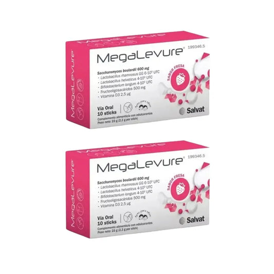Salvat Megalevure Fragola, 2X10 bastoncini