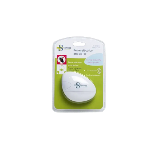 Pettine elettrico antipidocchi Sanitec, 1 pezzo