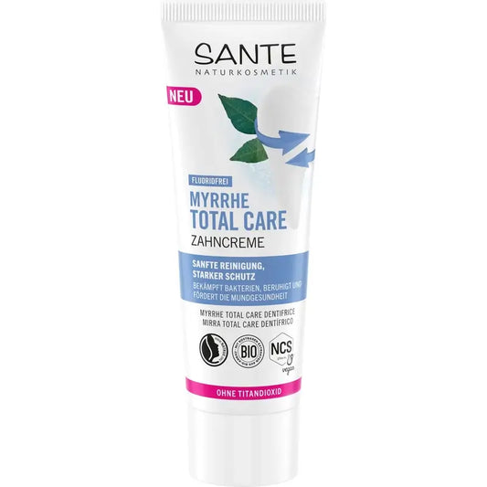 Sante Naturkosmetik Dentifricio alla mirra senza fluoro 75 ml.