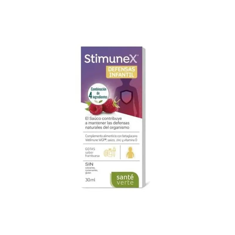 Santé Verte Stimunex Defensas Infantil Drops, 30Ml