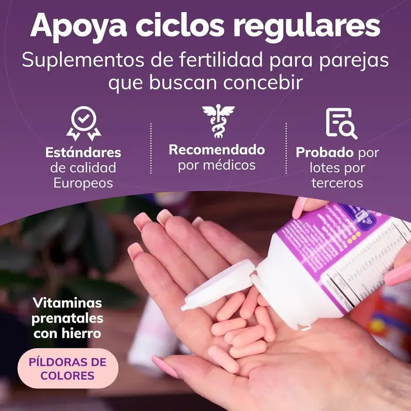 Sasmar Conceive Plus Supporto alla fertilità femminile, 60 Capsule
