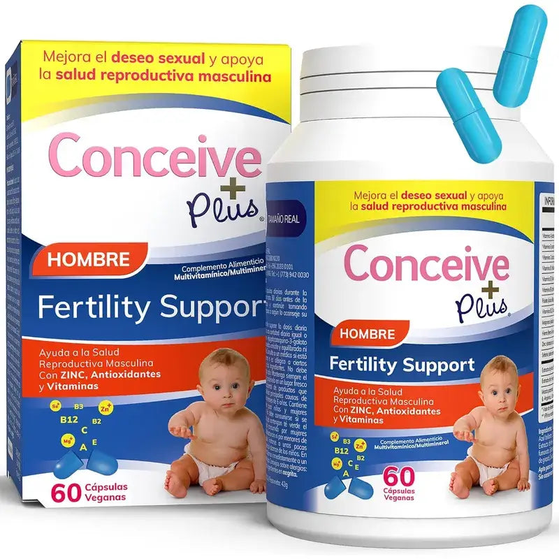 Sasmar Conceive Plus Supporto per la fertilità maschile, 60 Capsule