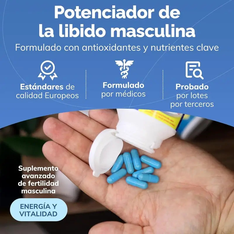 Sasmar Conceive Plus Supporto per la fertilità maschile, 60 Capsule