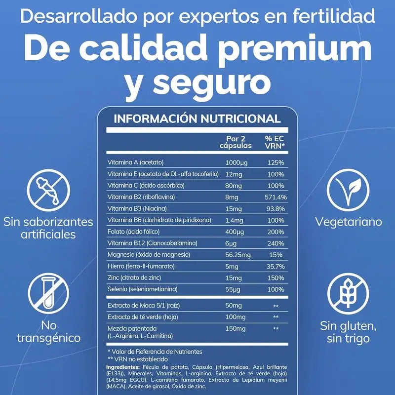 Sasmar Conceive Plus Supporto per la fertilità maschile, 60 Capsule