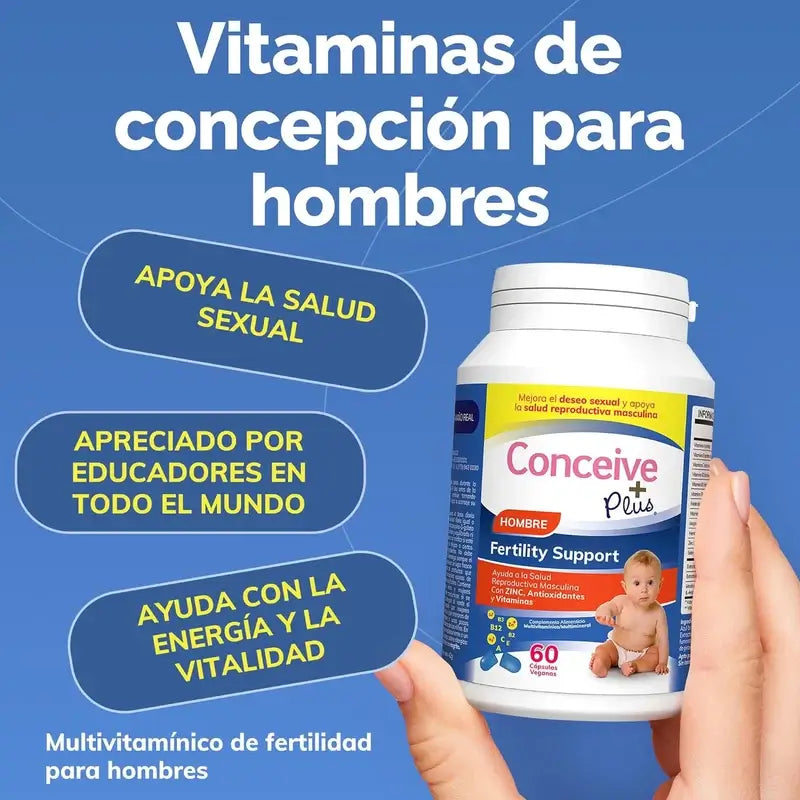 Sasmar Conceive Plus Supporto per la fertilità maschile, 60 Capsule