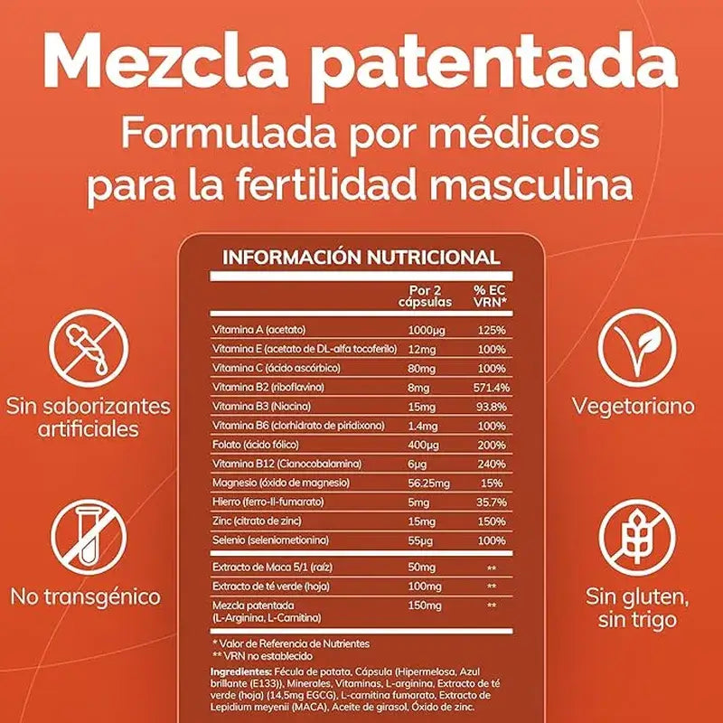 Sasmar Conceive Plus Motilità maschile, 60 Capsule