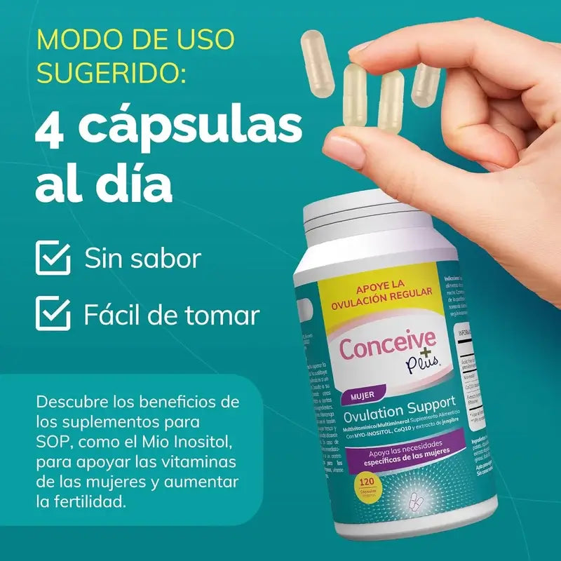 Sasmar Conceive Plus Ovulazione femminile, 120 capsule