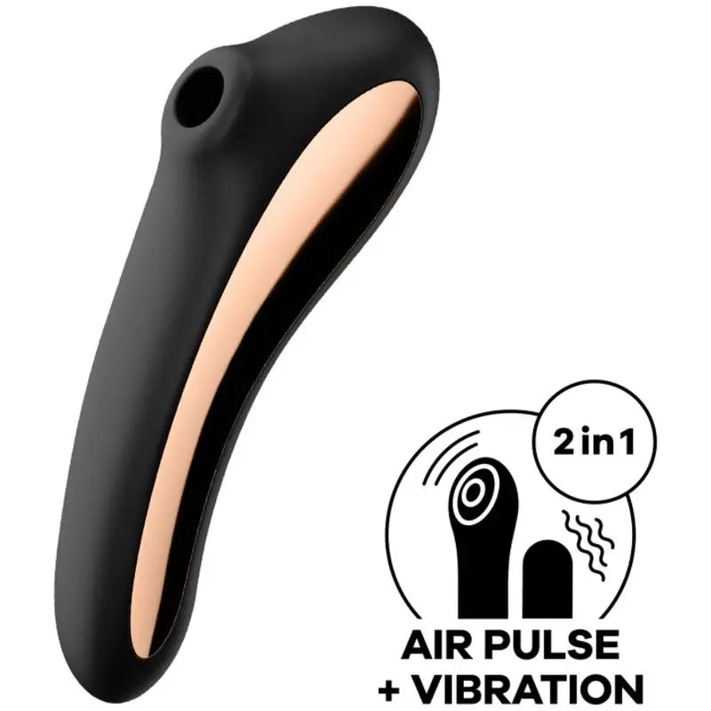Stimolatore clitorideo Satisfyer Air Pulse Dual Kiss - Nero