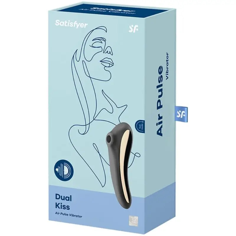 Stimolatore clitorideo Satisfyer Air Pulse Dual Kiss - Nero