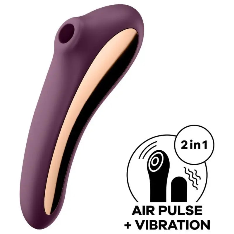 Stimolatore del clitoride a doppio bacio Satisfyer Air Pulse - Viola