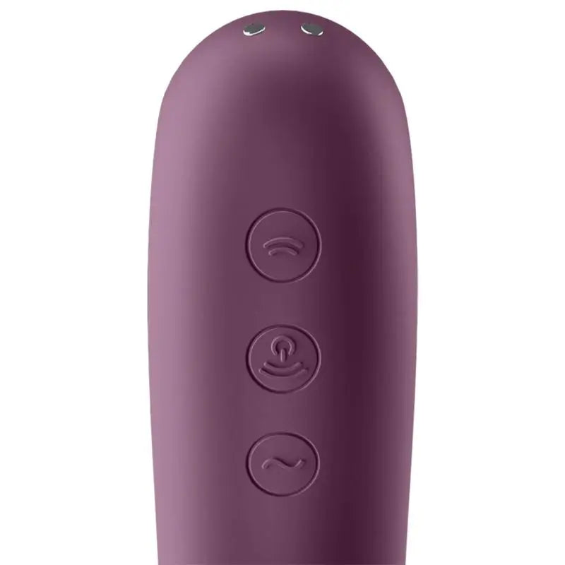 Stimolatore del clitoride a doppio bacio Satisfyer Air Pulse - Viola