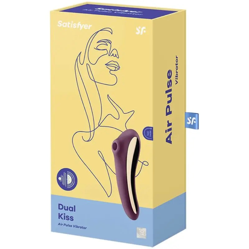 Stimolatore del clitoride a doppio bacio Satisfyer Air Pulse - Viola