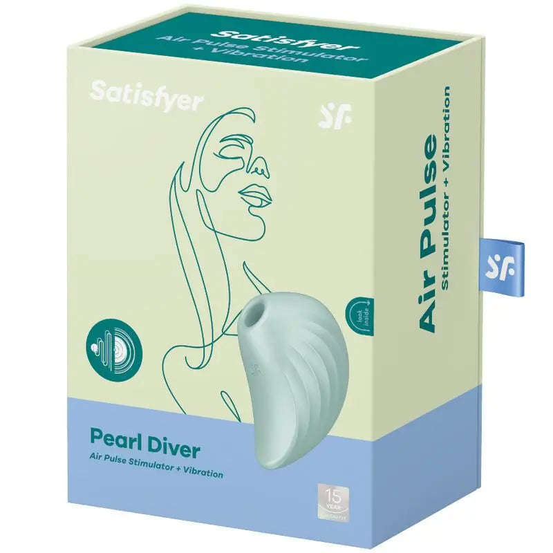 Stimolatore e vibratore subacqueo Satisfyer Air Pulse Pearl - Verde
