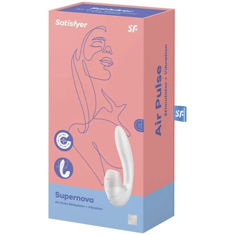 Stimolatore e vibratore Satisfyer Air Pulse Supernova - Bianco