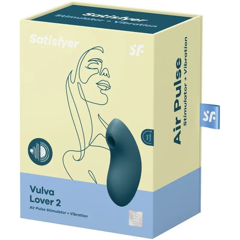 Stimolatore e vibratore Satisfyer Air Pulse Vulva Lover 2 - Blu