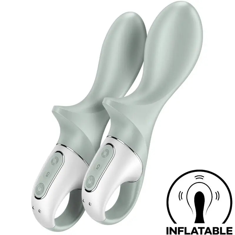 Satisfyer Air Pump Booty 3 Vibratore anale gonfiabile Verde Grigio